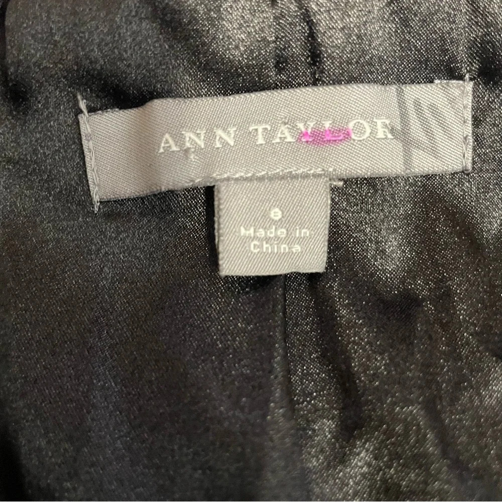 Ann Taylor black Boucle tweed jacket blazer business casual women’s size 0 - Picture 10 of 10